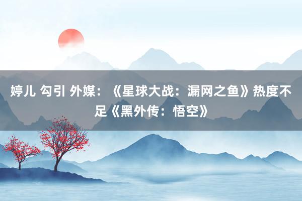 婷儿 勾引 外媒：《星球大战：漏网之鱼》热度不足《黑外传：悟空》