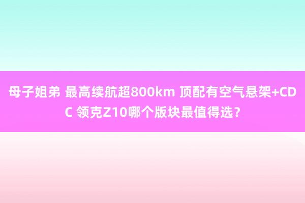 母子姐弟 最高续航超800km 顶配有空气悬架+CDC 领克Z10哪个版块最值得选？