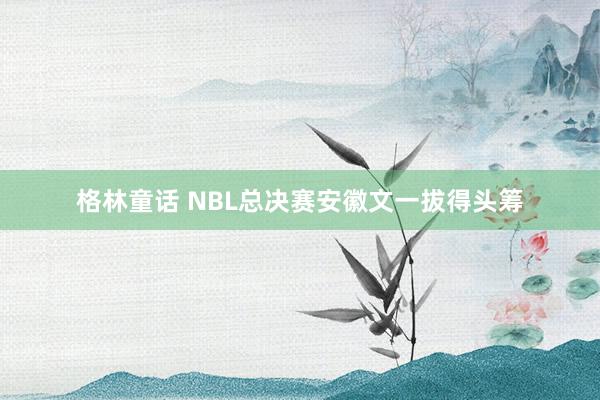 格林童话 NBL总决赛安徽文一拔得头筹