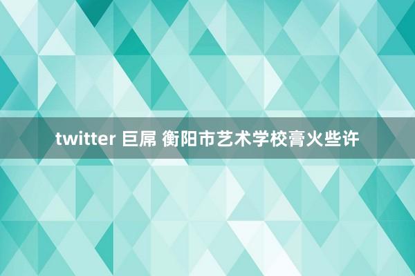 twitter 巨屌 衡阳市艺术学校膏火些许