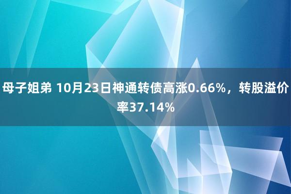 母子姐弟 10月23日神通转债高涨0.66%，转股溢价率37.14%