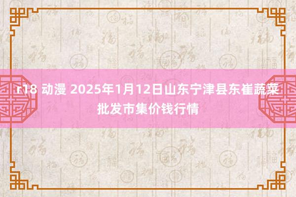 r18 动漫 2025年1月12日山东宁津县东崔蔬菜批发市集价钱行情